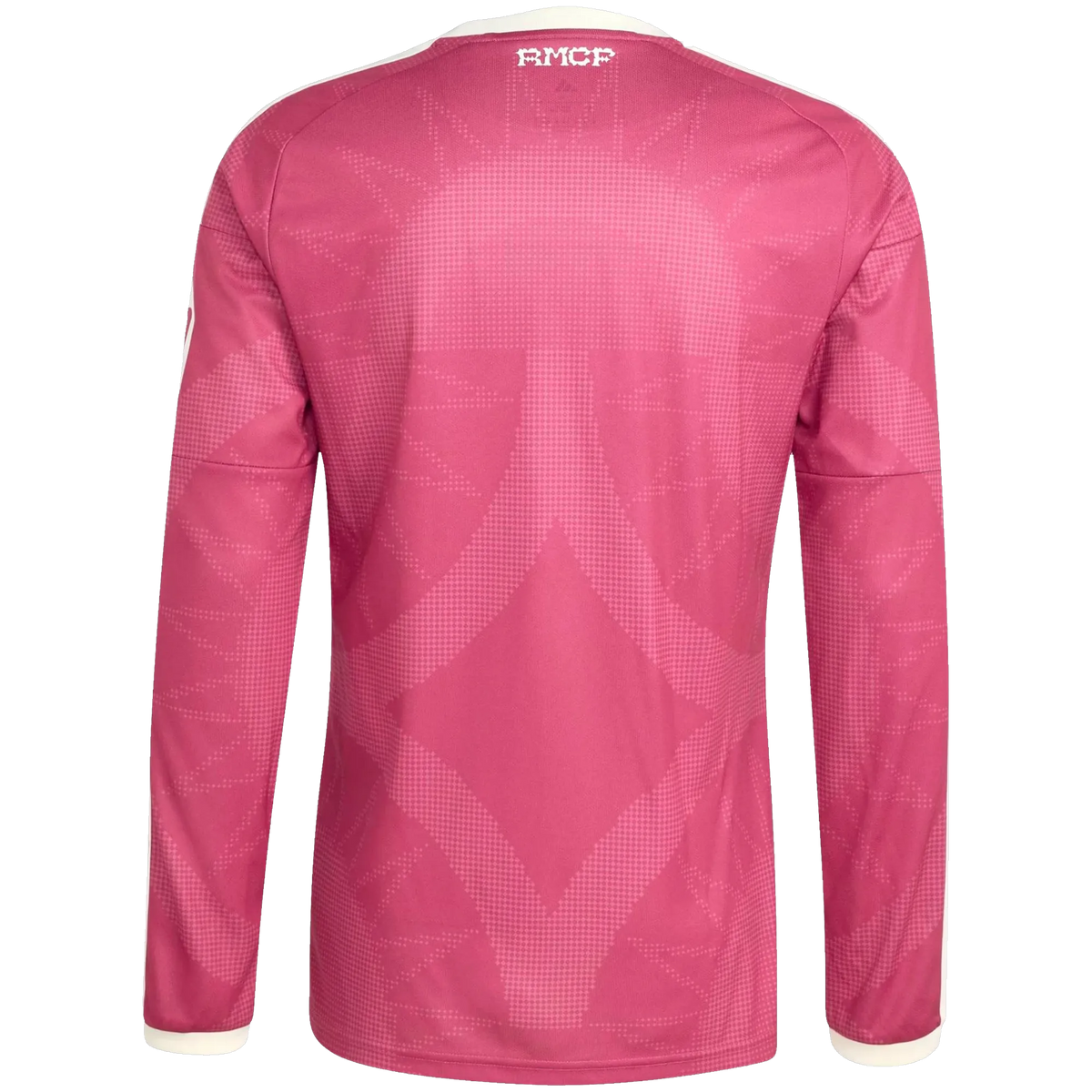 Back view of Real Madrid 2026-2027 third pink replica long sleeve football shirt by Final Third Kit
