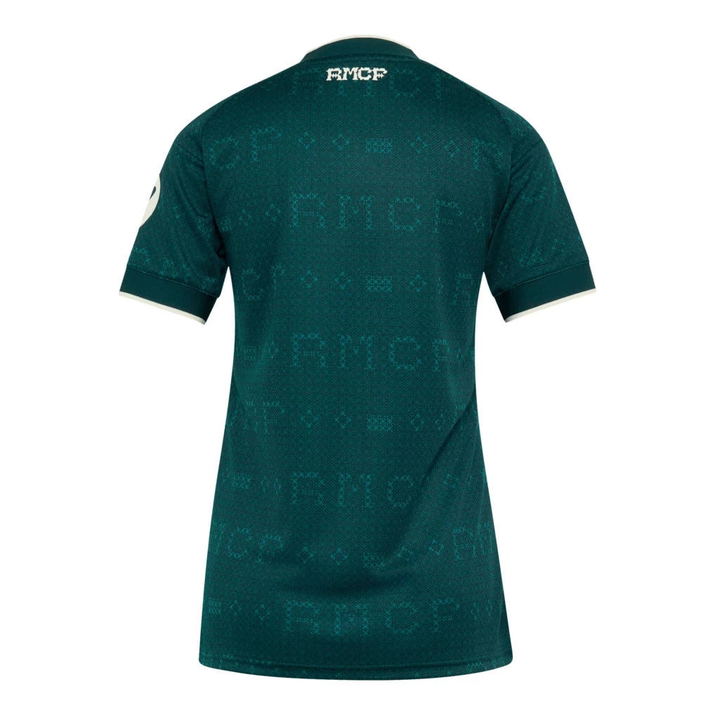 Back view of women's Real Madrid 2026-2027 away green football shirt by Final Third Kit