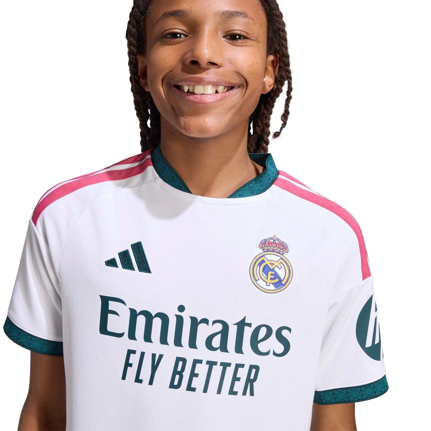 A Boy Wearing 2627 Real Madrid Home Jersey