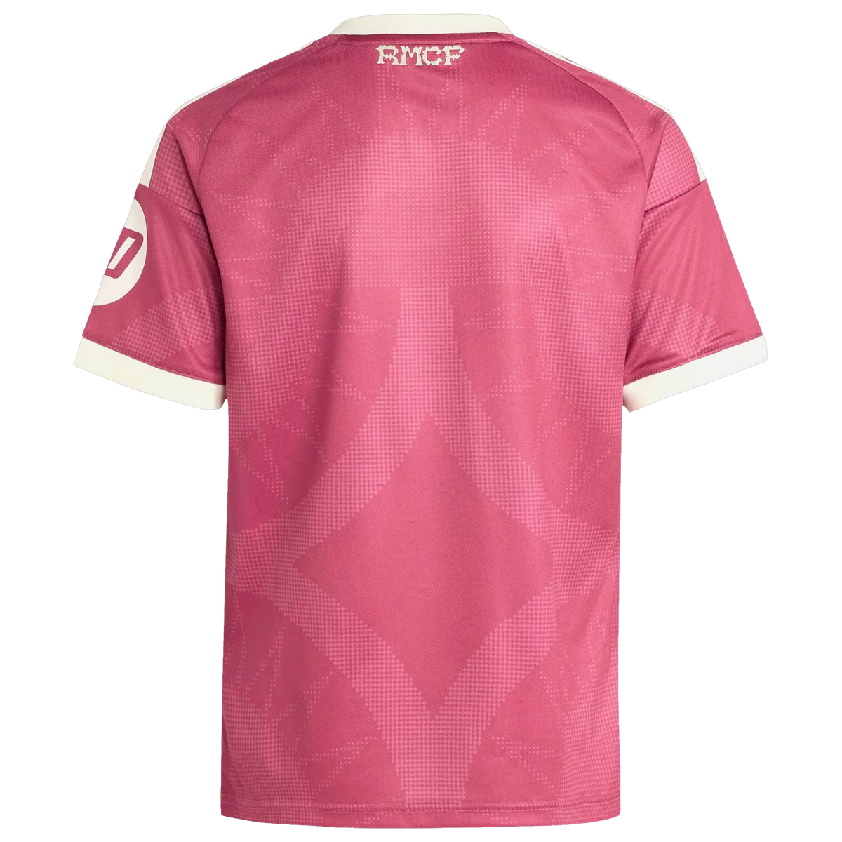 Back view of youth Real Madrid 2026-2027 third pink replica football shirt by Final Third Kit