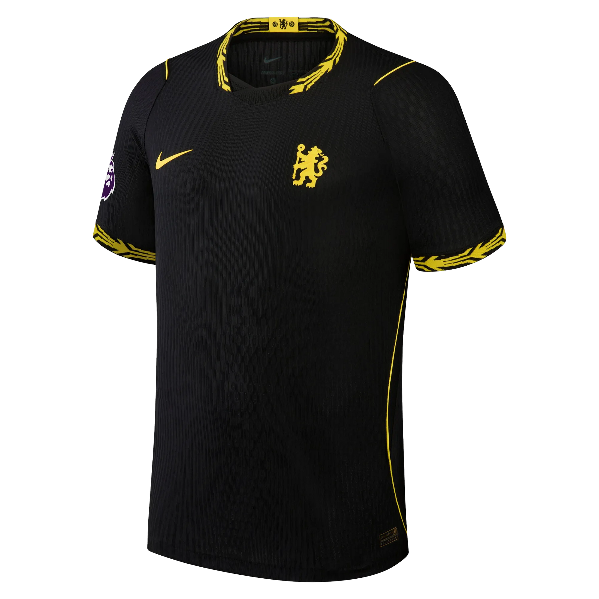 Front and back view of men's Chelsea 2026-2027 away black match authentic jersey featuring Reece James by Final Third Kit