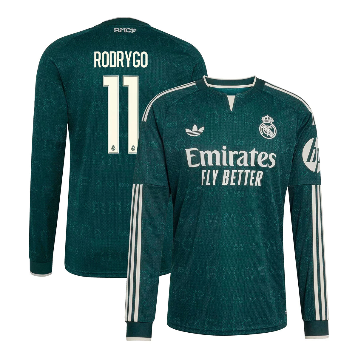 Rodrygo Real Madrid 2026/27 Third Replica Long Sleeve Jersey - Pink