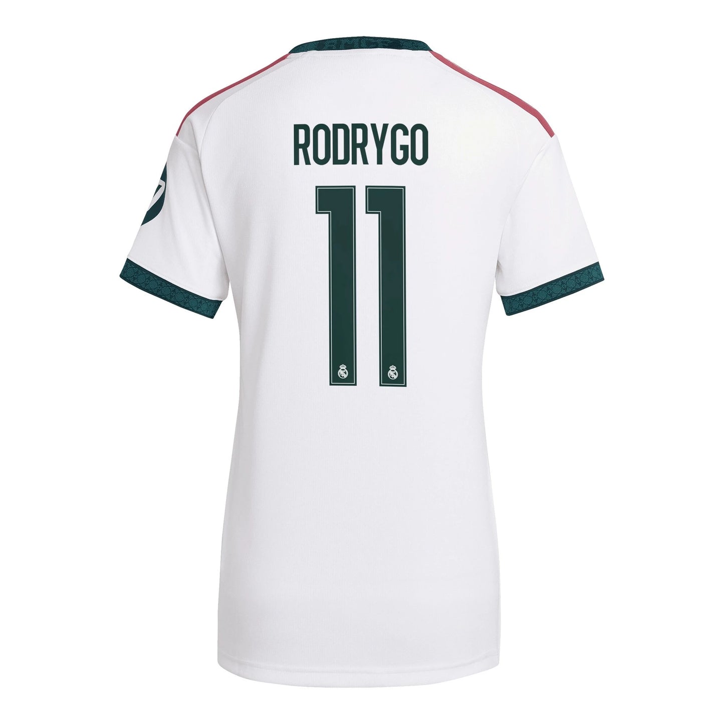 Real Madrid Women's 2026/27 Home Replica Jersey With Rodrygo #11 Printing Back View