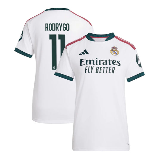 Real Madrid Women's 2026/27 Home Replica Jersey With Rodrygo #11 Printing