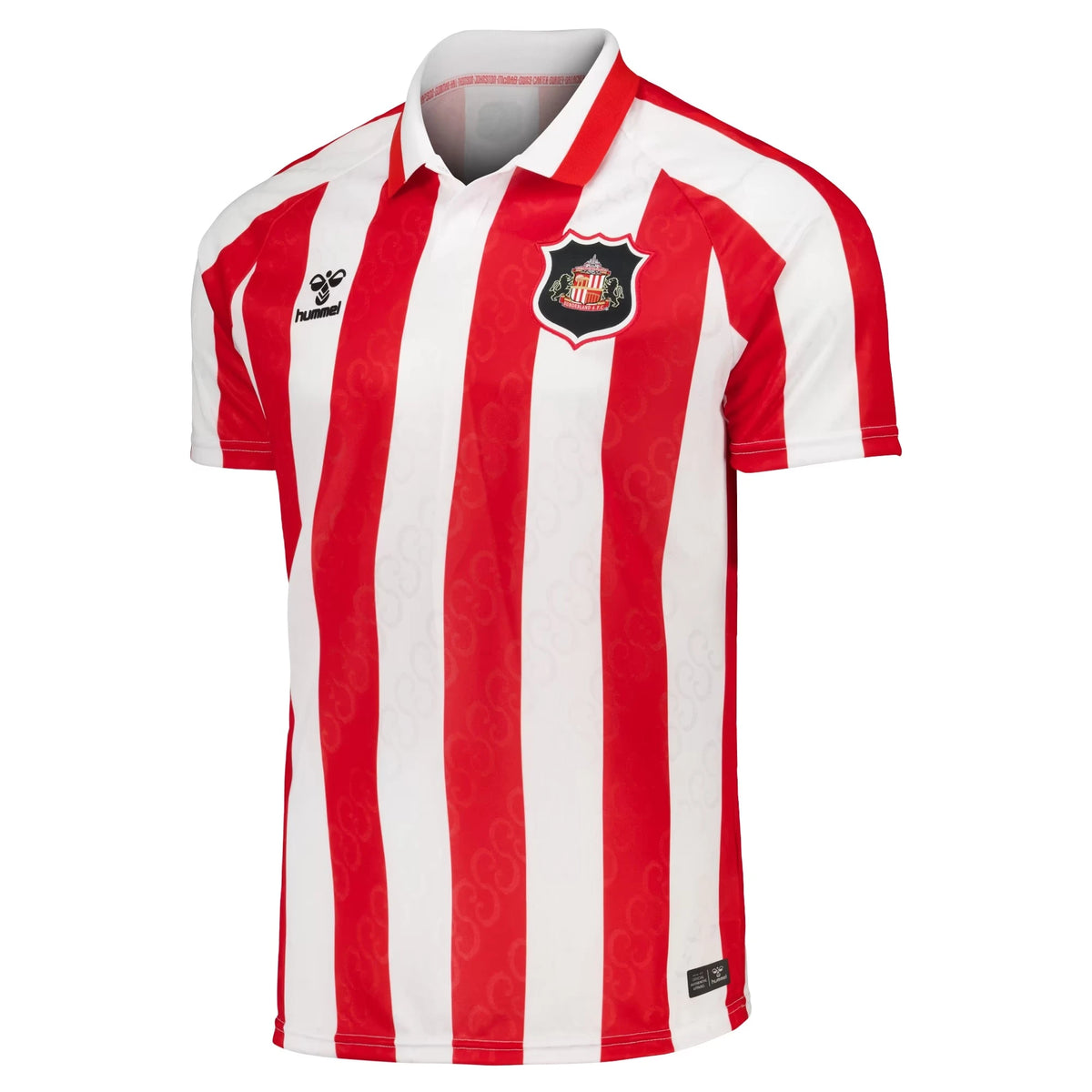 Front view of Sunderland 2026-2027 Hummel home red replica soccer jersey by Final Third Kit