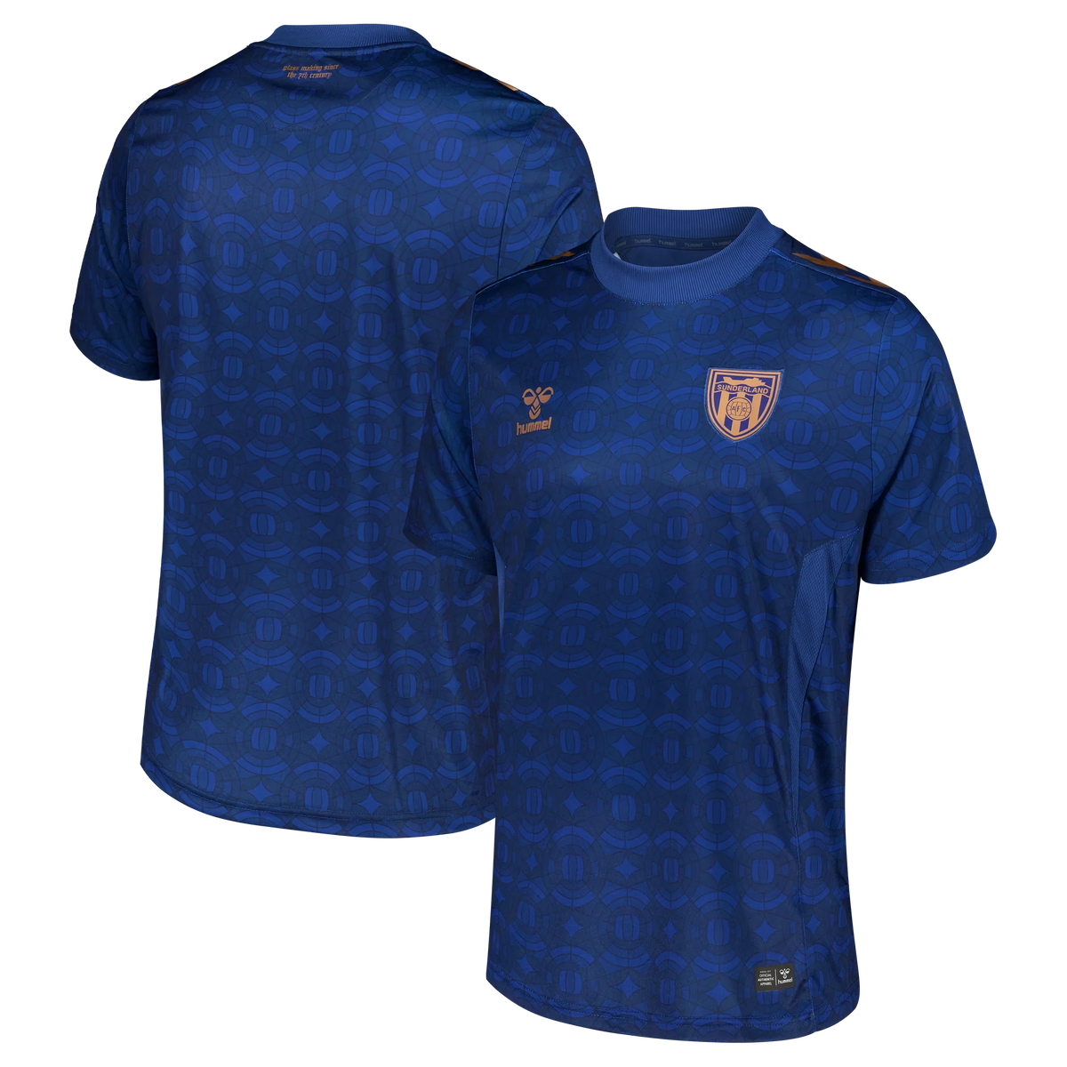 Front and back view of Sunderland Hummel 2026-2027 third blue replica shirt by Final Third Kit