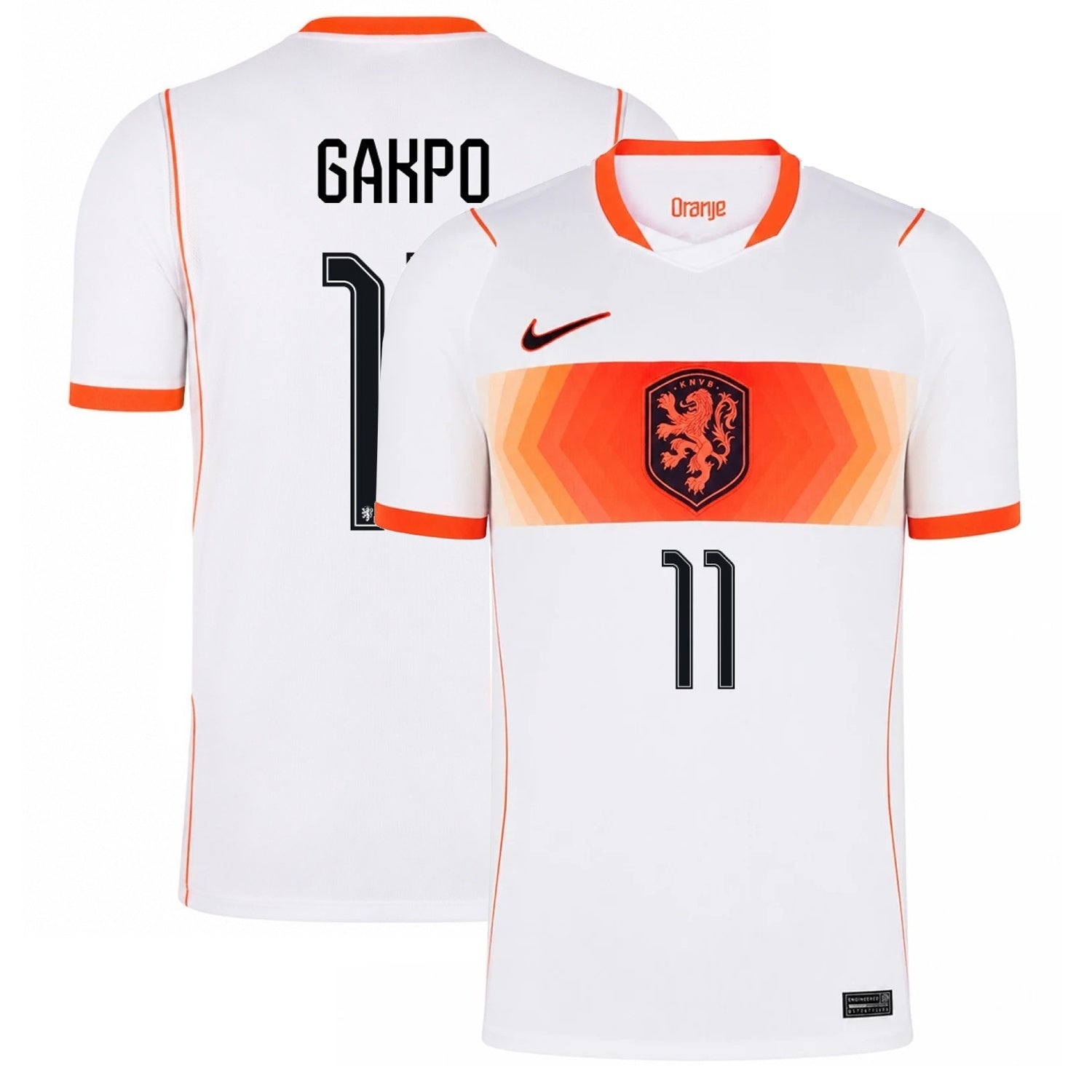 Netherlands Gakpo 11 Away stadium replica Shirt 2026 world cup