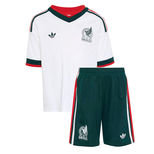 Mexico national team 2026 away white soccer uniform for kids