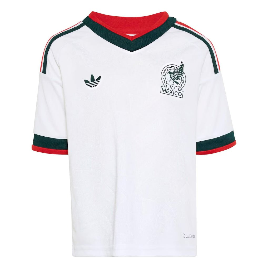 Mexico national team 2026 away white soccer jersey for kids