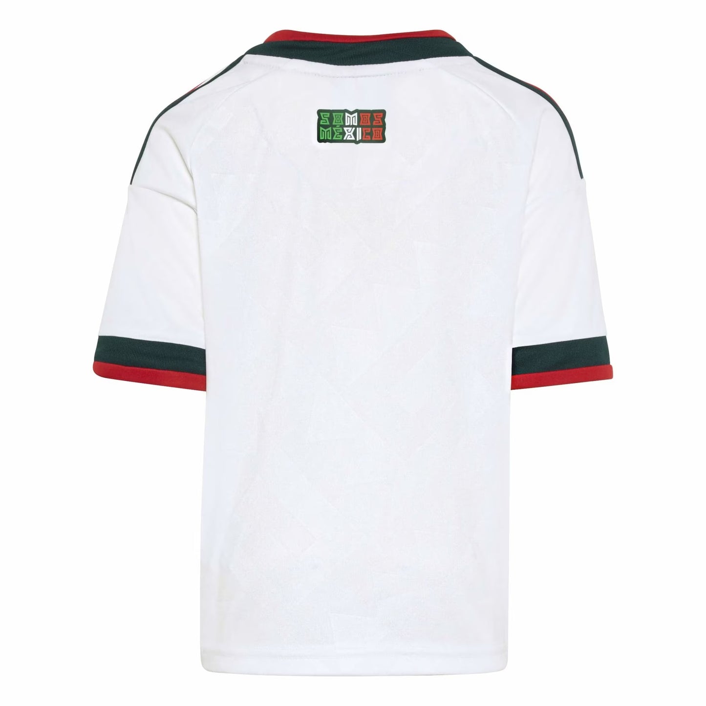 back view of Mexico national team 2026 away white soccer jersey for kids