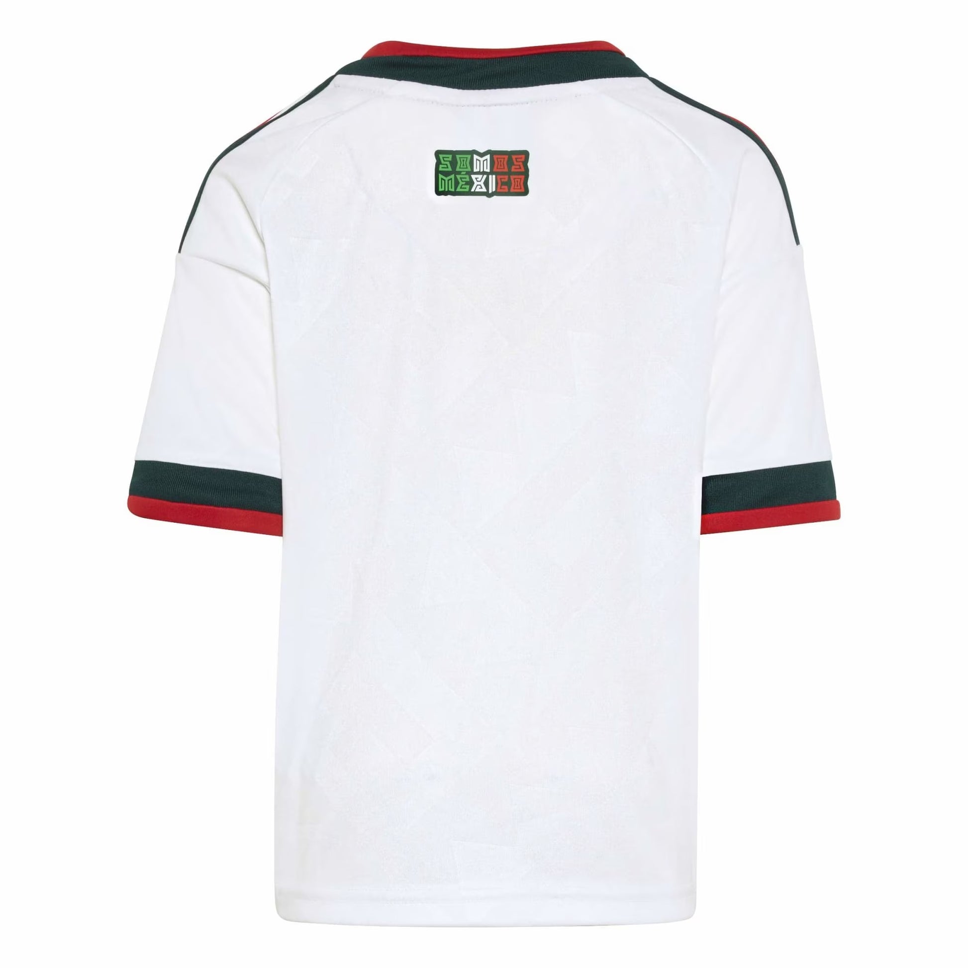 back view of Mexico national team 2026 away white soccer jersey for kids