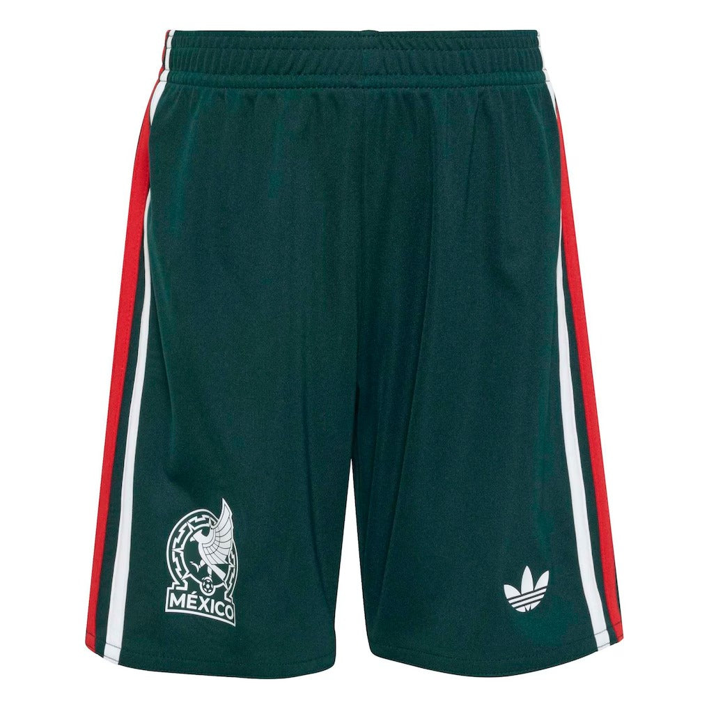 Mexico national team 2026 away white soccer shorts for kids