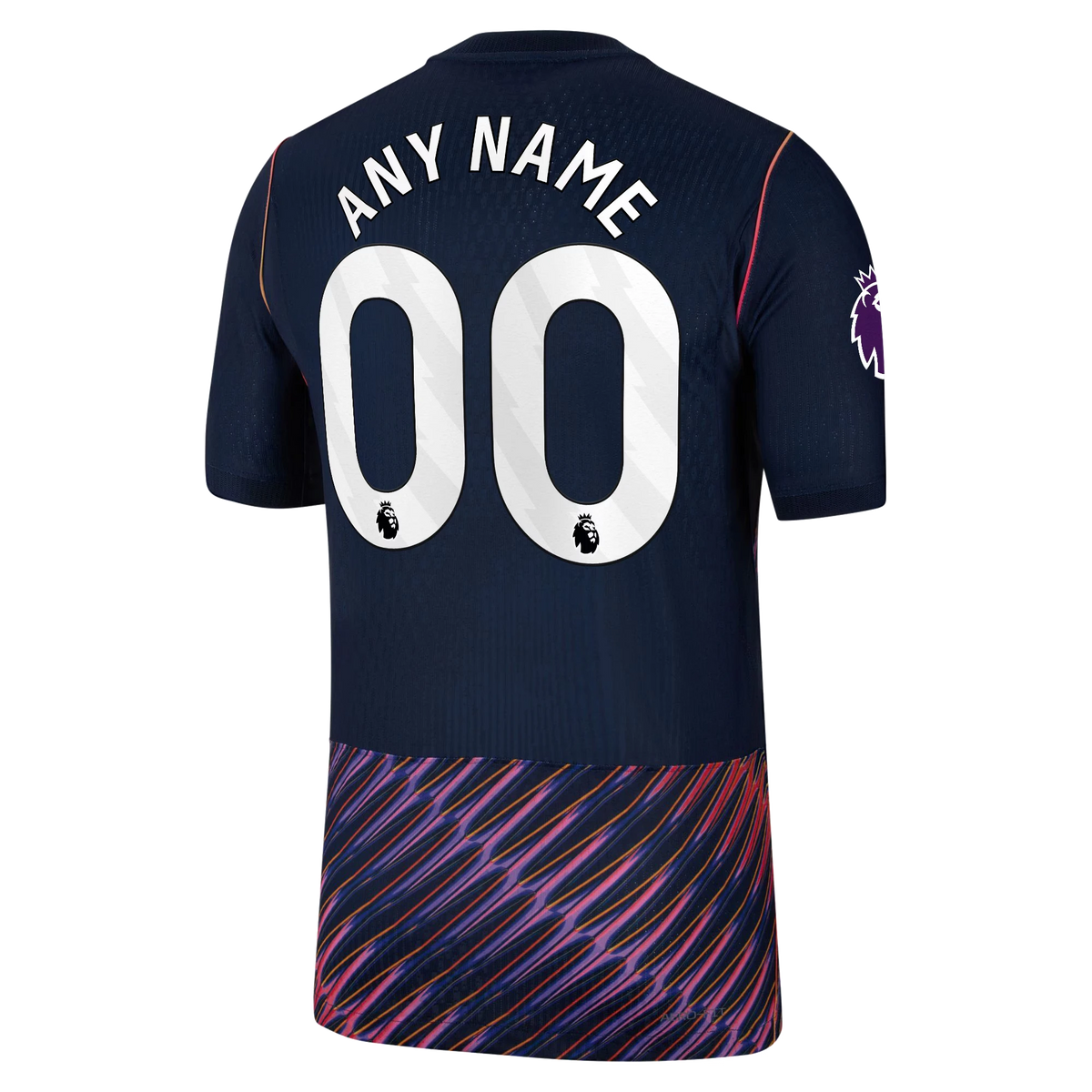 Back view of Tottenham Hotspur 2026-2027 away navy match authentic custom football shirt by Final Third Kit