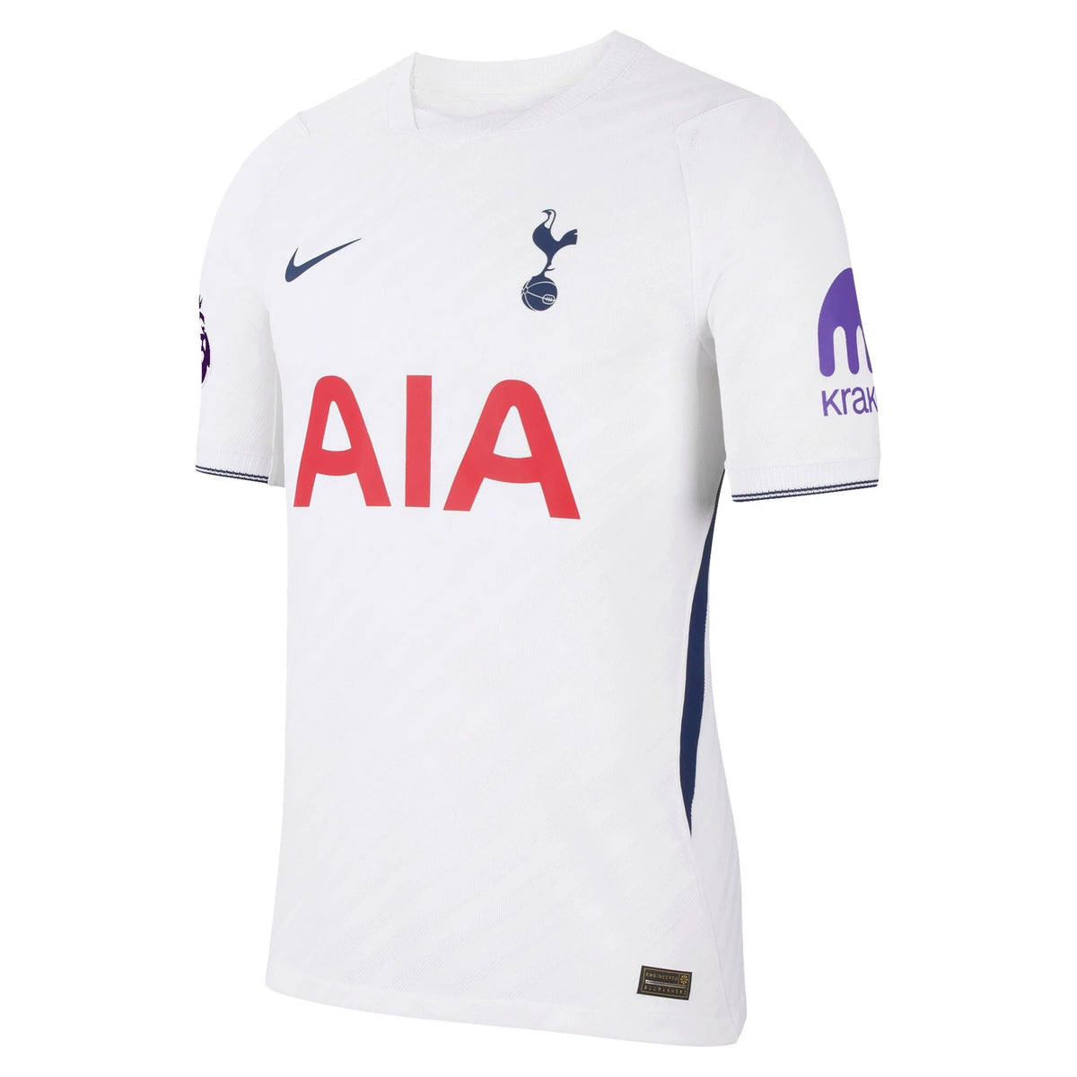 Front view of Tottenham Hotspur 2026-2027 home white match authentic custom soccer jersey by Final Third Kit