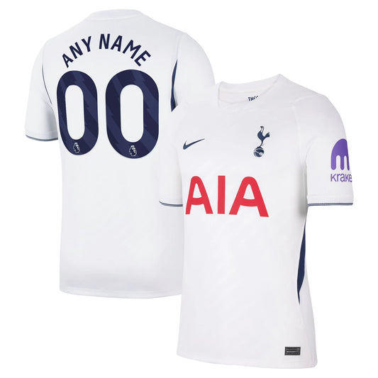 Front and back view of Tottenham Hotspur 2026-2027 home white stadium replica custom jersey by Final Third Kit