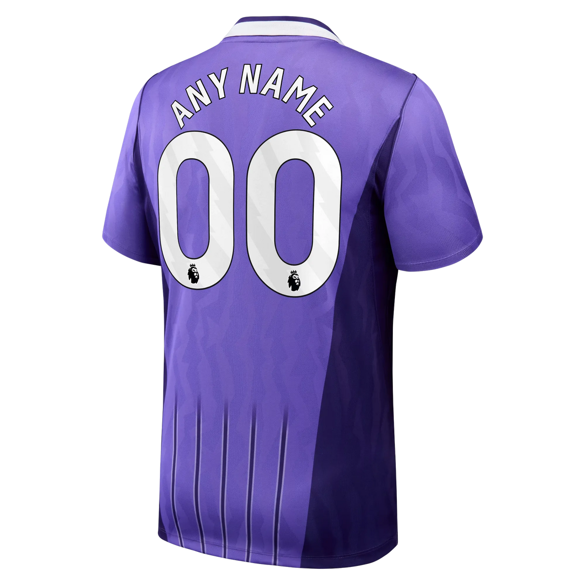 Back view of Tottenham Hotspur 2026-2027 third purple stadium replica custom football shirt by Final Third Kit