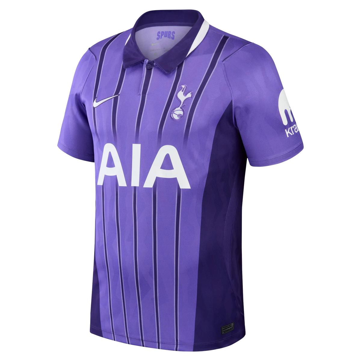 Front view of Tottenham Hotspur 2026-2027 third purple stadium replica custom soccer jersey by Final Third Kit