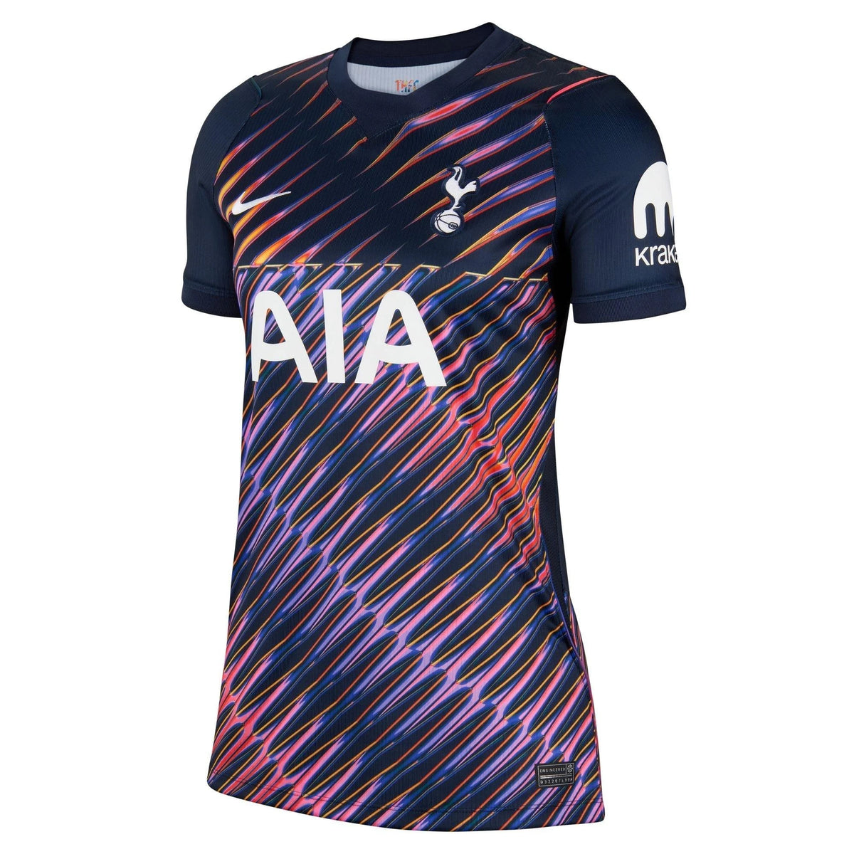 Front view of women's Tottenham Hotspur 2026-2027 away navy stadium replica soccer jersey by Final Third Kit