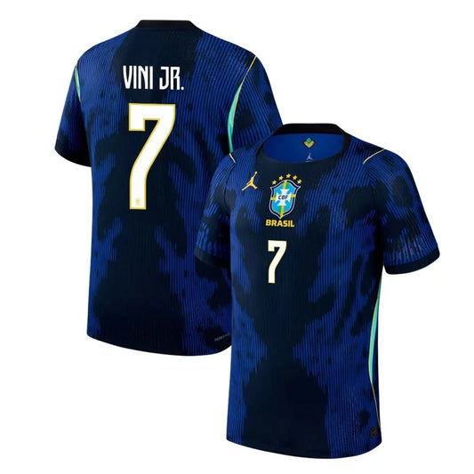 Brazil 2026 World Cup Away Stadium Replica Jersey With Vini Jr. #7 Printing 