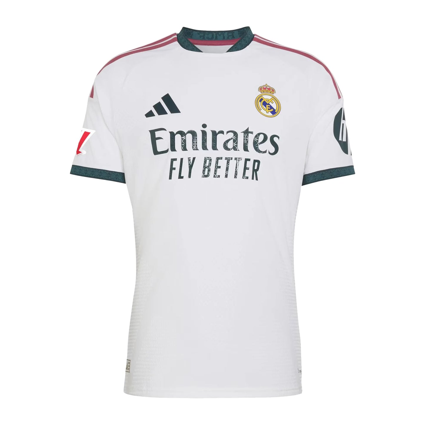 Front view of men's Real Madrid 2026-2027 home white on-field authentic soccer jersey by Final Third Kit
