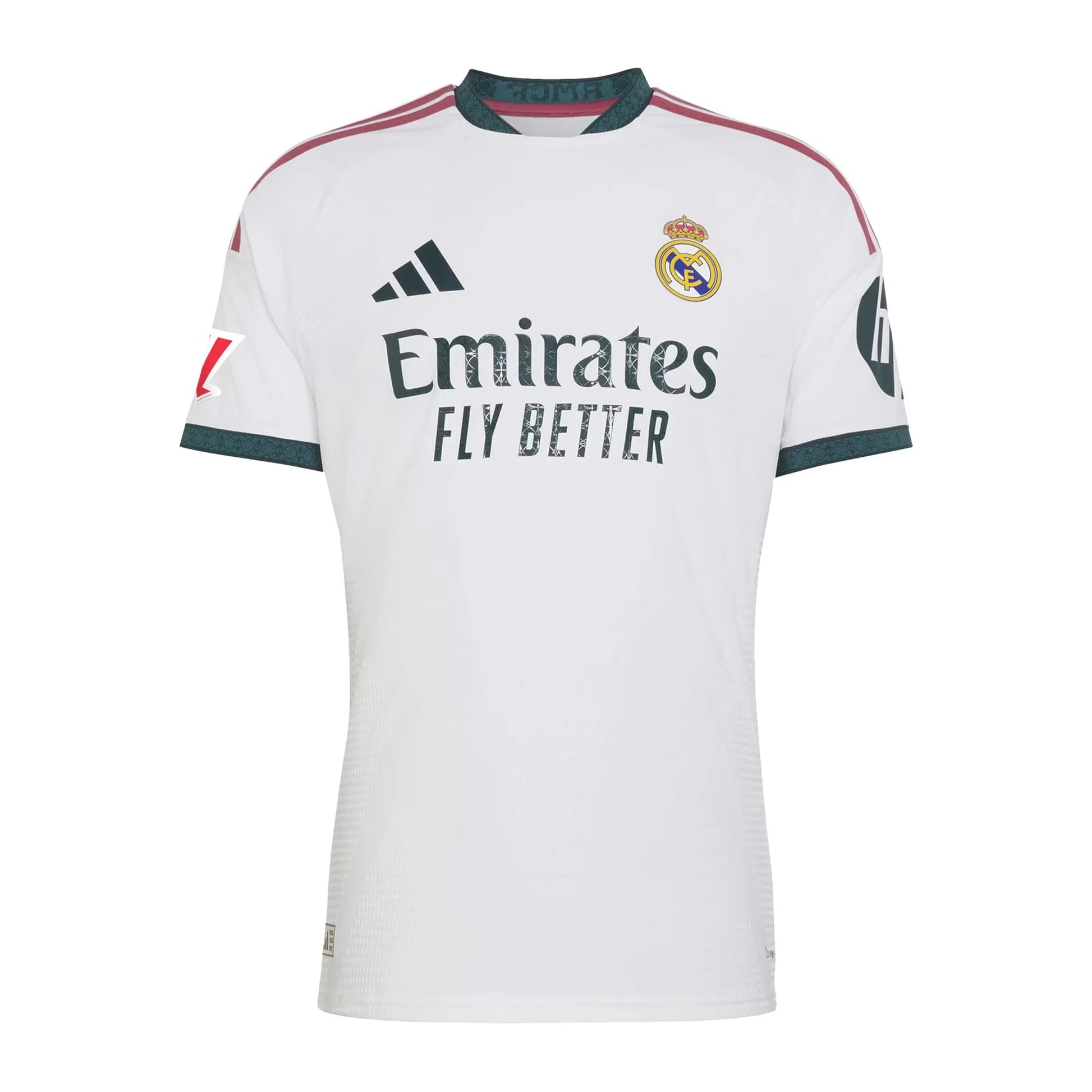 Front view of men's Real Madrid 2026-2027 home white on-field authentic soccer jersey by Final Third Kit