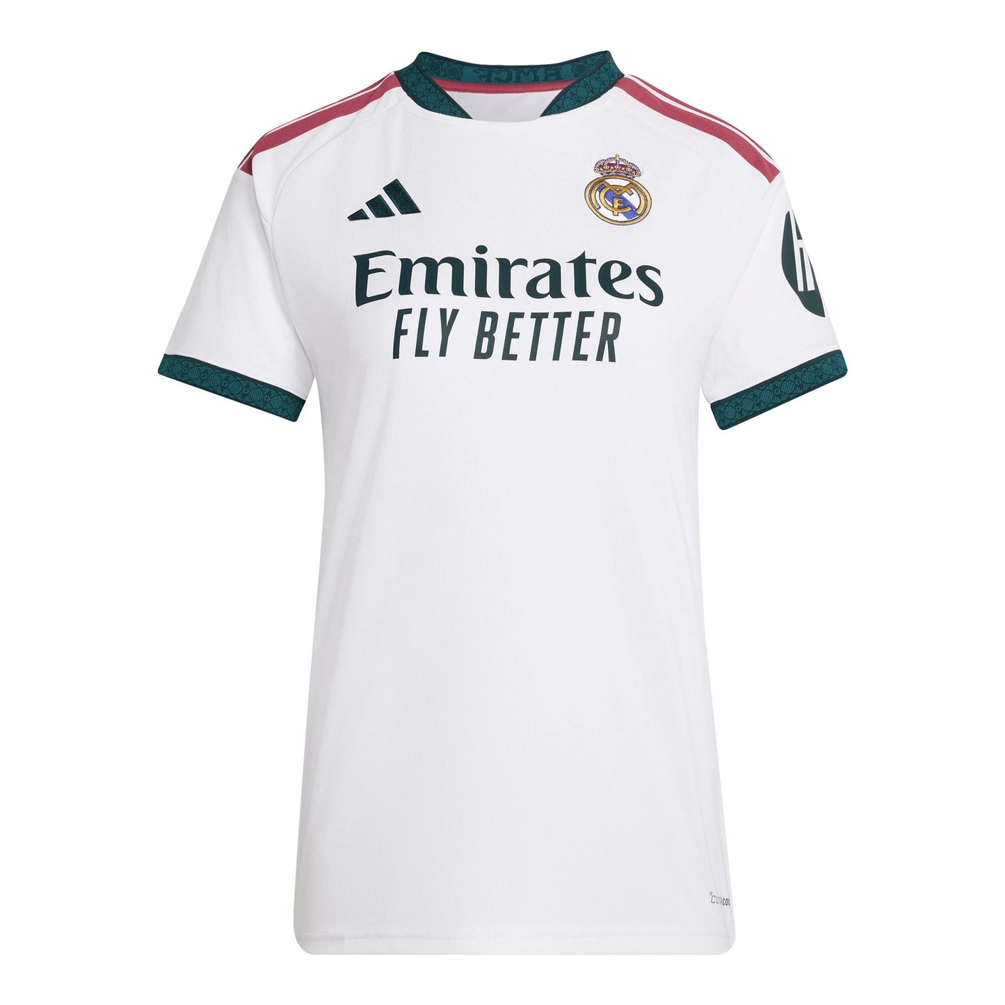 Front view of women's Real Madrid 2026-2027 home white replica soccer jersey by Final Third Kit