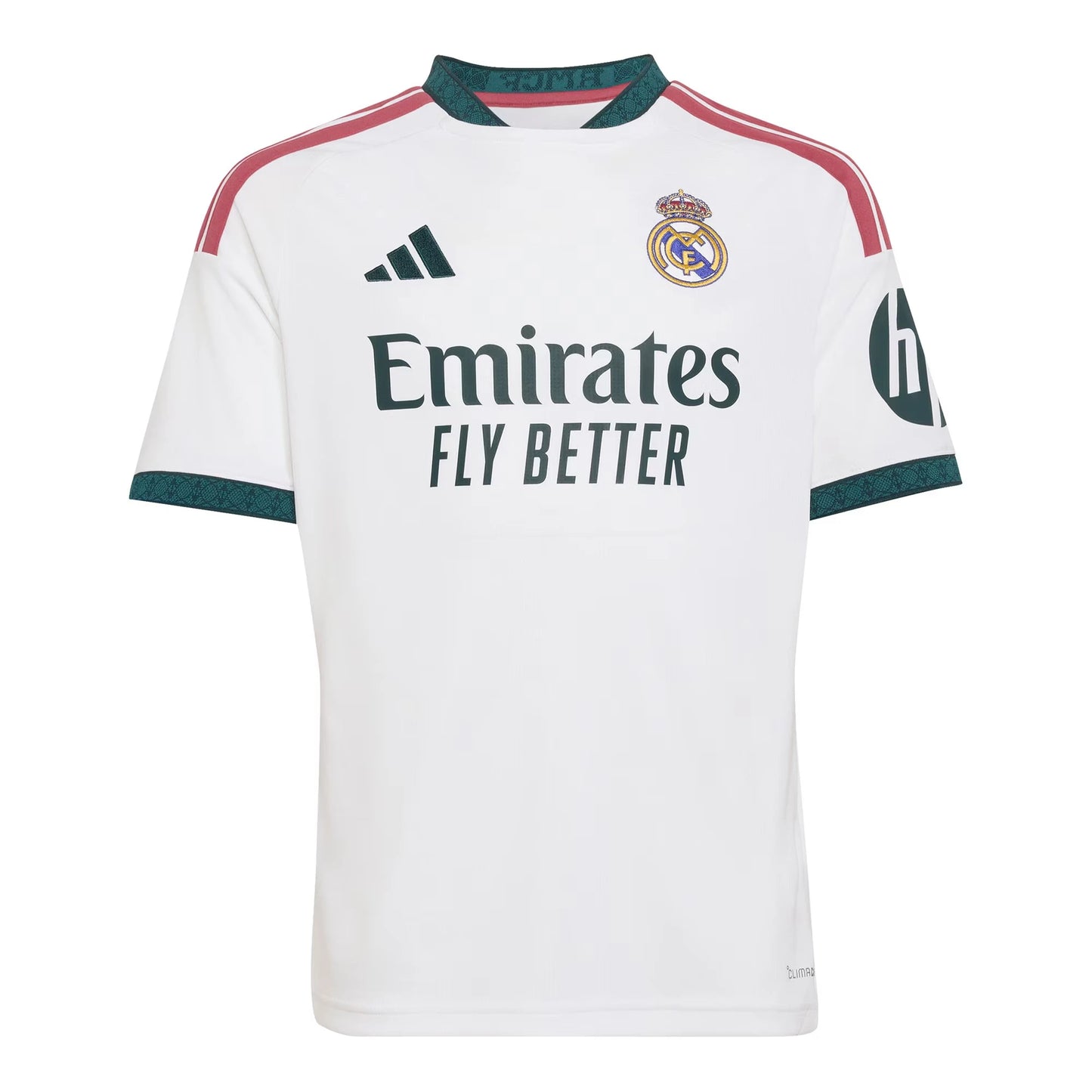 Front view of youth Real Madrid 2026-2027 home white replica soccer jersey by Final Third Kit