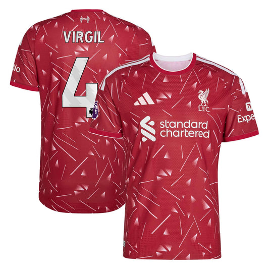 Liverpool 2026/27 Home Match Authentic Jersey - Van Dijk #4