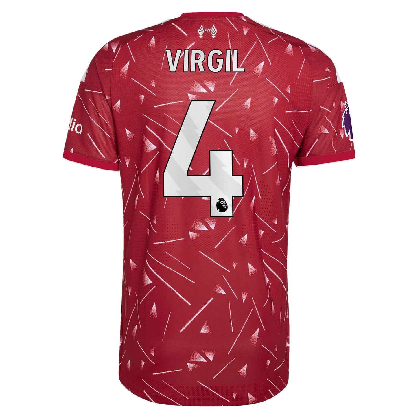 Liverpool 2026/27 Home Match Authentic Jersey - Van Dijk #4 back view
