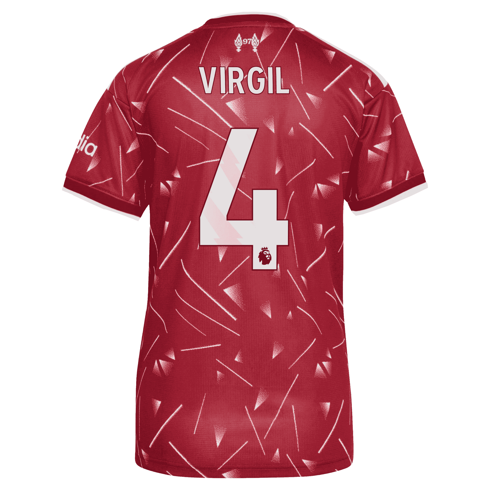 Liverpool 2026/27 Home Women's Stadium Replica Jersey - Van Dijk #4 back view