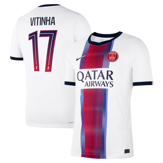Vitinha Paris Saint-Germain 2026/27 Away Match Authentic Custom Jersey - White